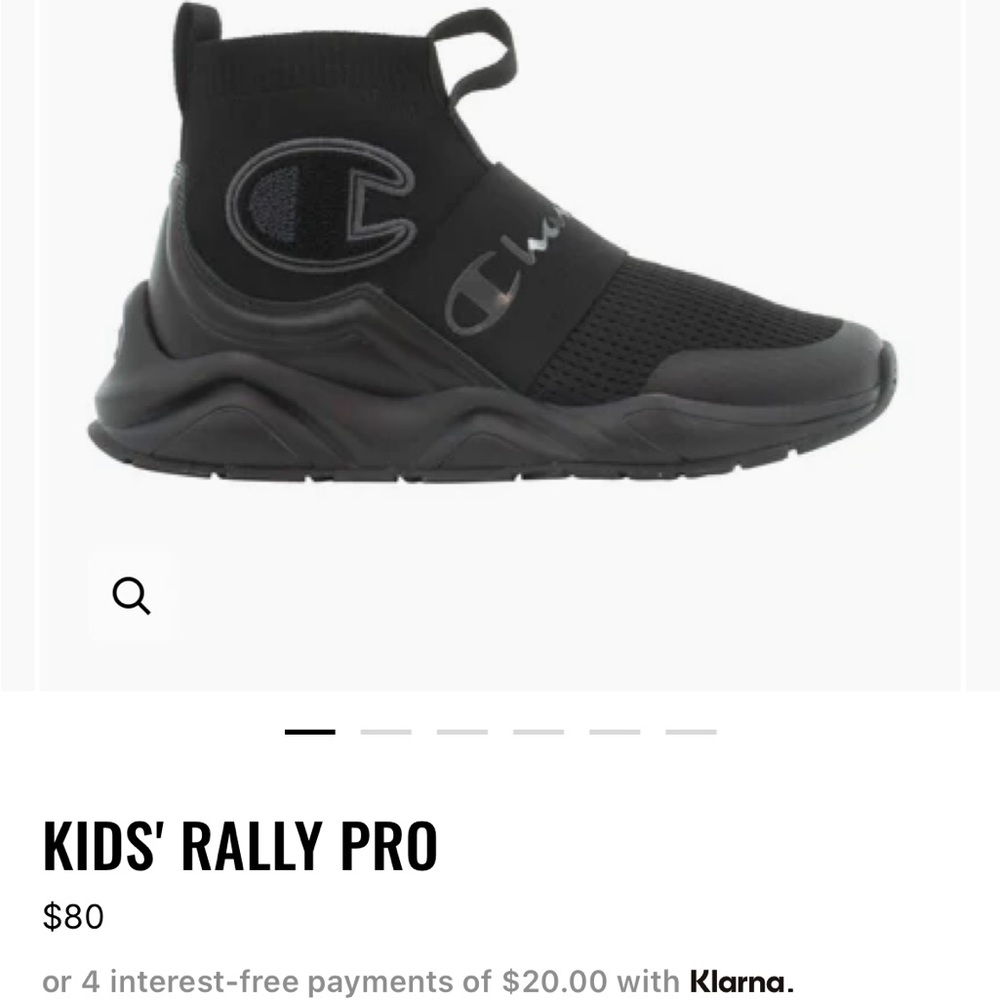 Champion meloso rally pro black stealth toddler 9 - Picture 6 of 8